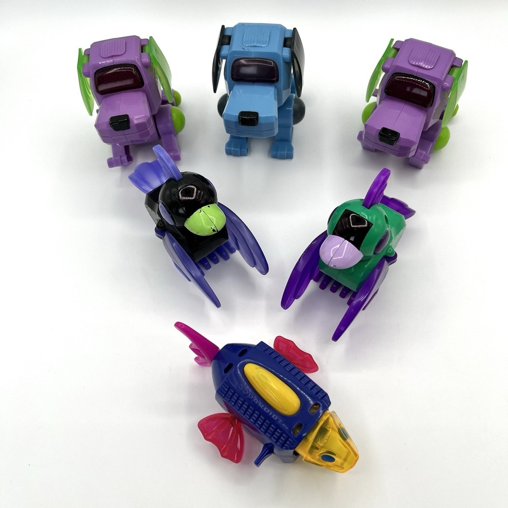 Vintage Poo Chi Sega Robo Chi Dog Fish Bird Figure 2000 McDonalds Meal Toy LOT - Picture 5 of 13